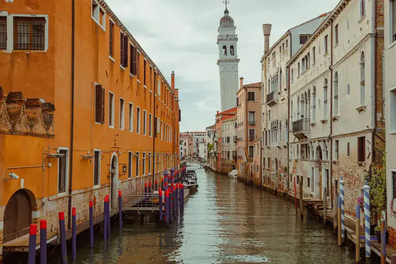 The small canals of Venice