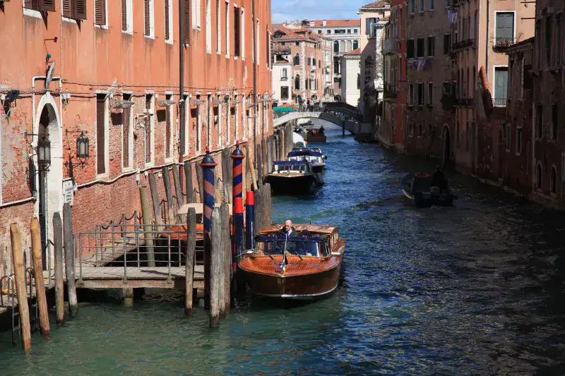 The small canals of Venice